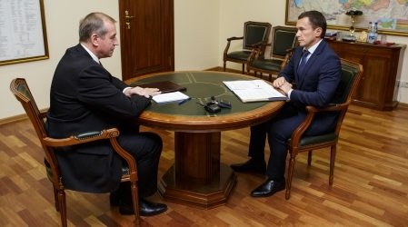 Сергей Левченко и Дмитрий Бердников обсудили вопросы развития Иркутска