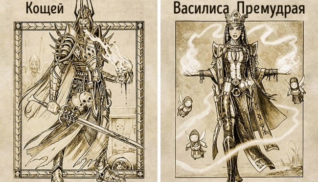 Российский художник заново нарисовал персонажей русских народных сказок