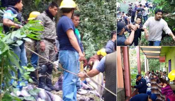 В Мексике упал в реку автобус с любительской футбольной командой