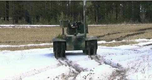 На учениях под Иркутском территории патрулировал боевой робот «Нерехта»