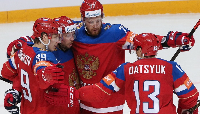 Сборная России забросила 10 шайб в ворота Дании на чемпионате мира по хоккею