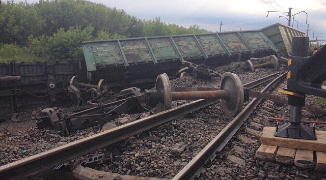 14 вагонов сошли с рельсов под Нижним Новгородом