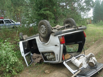 В Тулунском районе опрокинулся автомобиль «Нива», погиб водитель