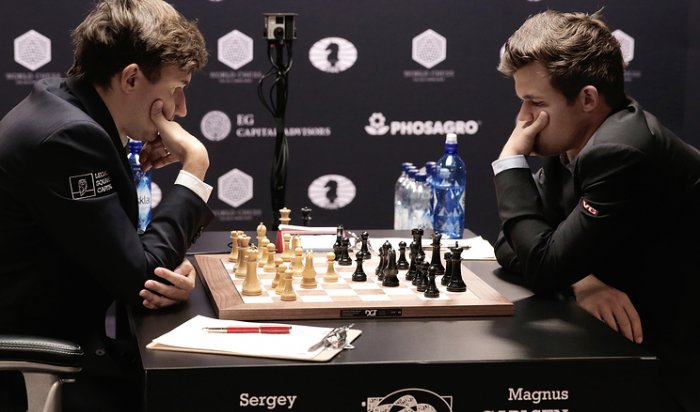 Карякин и Карлсен сыграли вничью девятую партию