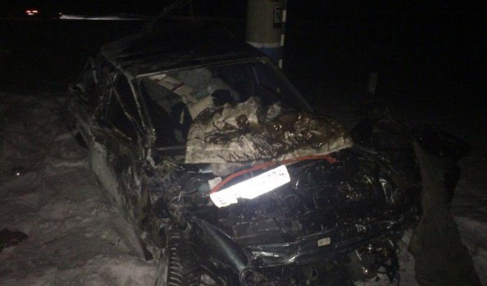 В Чунском районе водитель «ВАЗа» погиб при столкновении автомобиля с поездом
