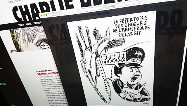 Charlie Hebdo опубликовал карикатуры на крушение Ту-154 и убитого посла РФ в Турции