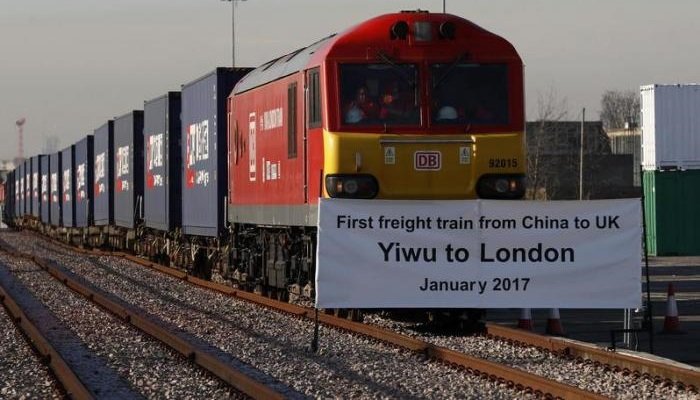 Первый товарный поезд из Китая прибыл в Лондон