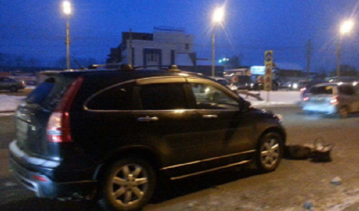 В Иркутске  на улице Трактовой водитель Honda CR-V насмерть сбила женщину-пешехода