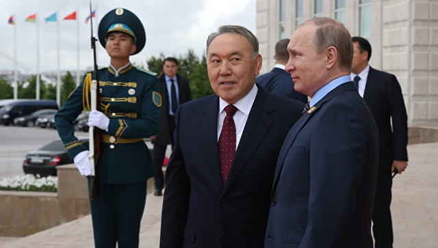 Путин и Назарбаев провели воскресенье на горнолыжном курорте