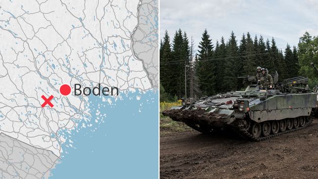 Танк вооруженных сил Швеции провалился под лед