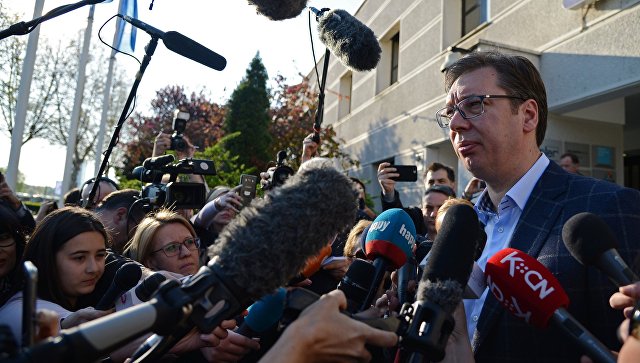 Премьер-министр Сербии Вучич победил на выборах президента