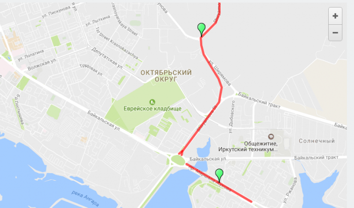 На сайте администрации Иркутска появилась карта ремонта дорог