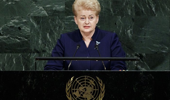 Делегация России покинула зал Генассамблеи ООН перед выступлением президента Литвы