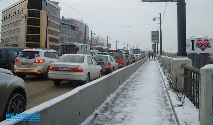 Самая длинная на прошлой неделе пробка в Иркутске продлилась почти 2,5 часа