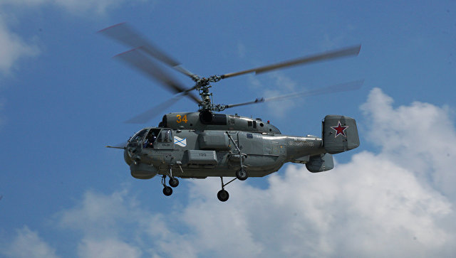 Российский военный вертолет Ка-29 упал в Балтийское море