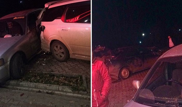 В Тайшете пьяный лихач за 2 минуты разбил 6 машин (Видео)