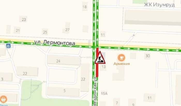 В Иркутске частично ограничили проезд по улице Звездинской