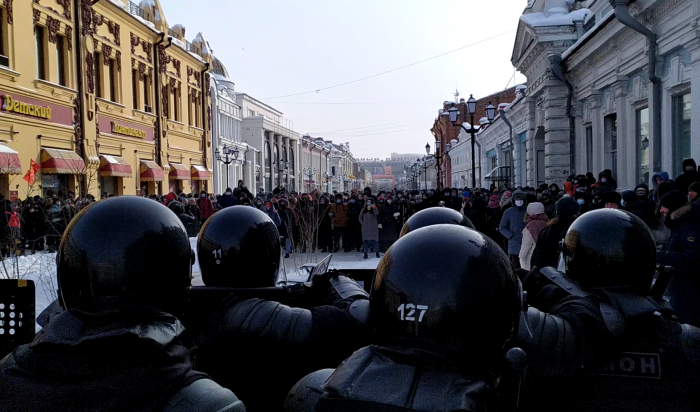 Видеорепортаж с митинга в Иркутске 31 января