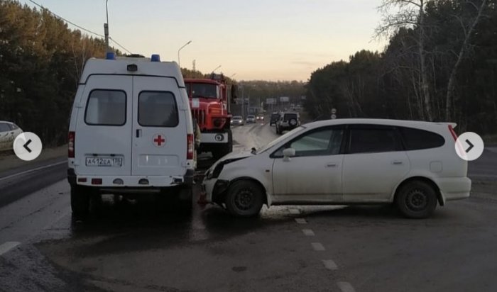 ДТП со скорой произошло возле посёлка Маркова