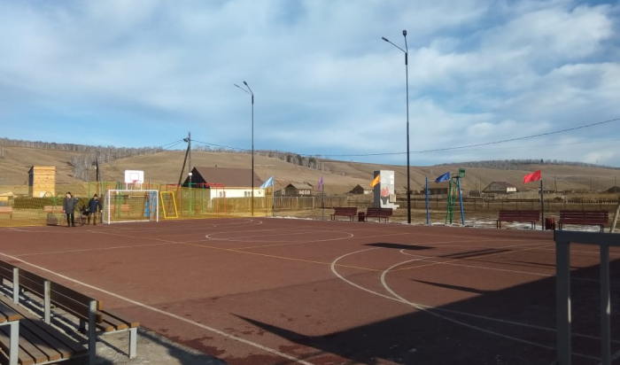 В селе Хохорск Боханского района открылась спортивная площадка