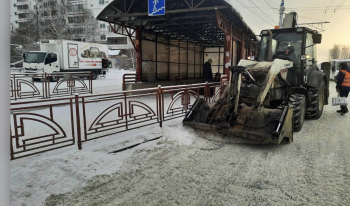 После снегопада дорожные службы Иркутска работают в усиленном режиме