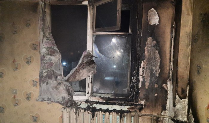 В Ангарске произошел пожар в пятиэтажном доме