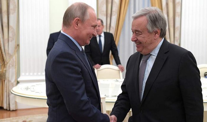 Путин встретился с генсеком ООН Антонио Гуттеришем