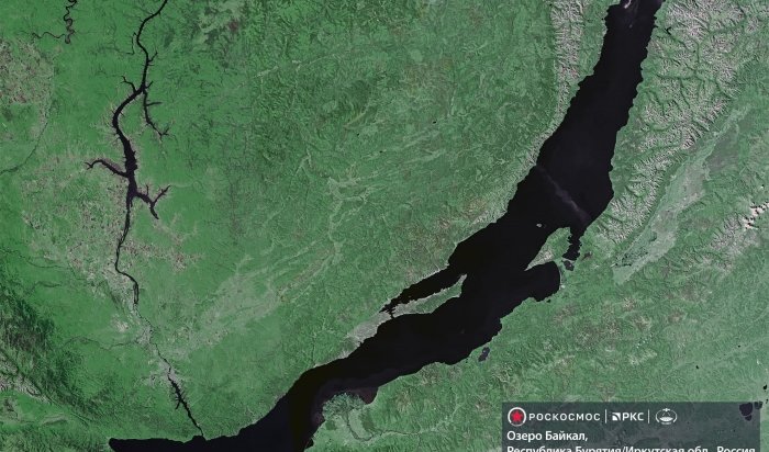 Роскосмос опубликовал спутниковую фотографию Байкала