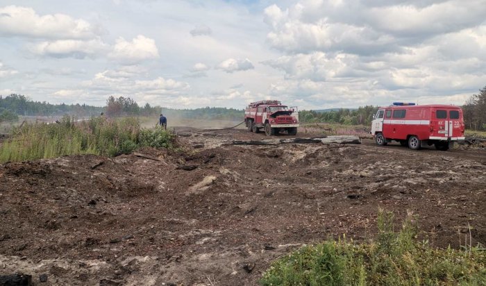 Свалка отходов горит в Тайшетском районе