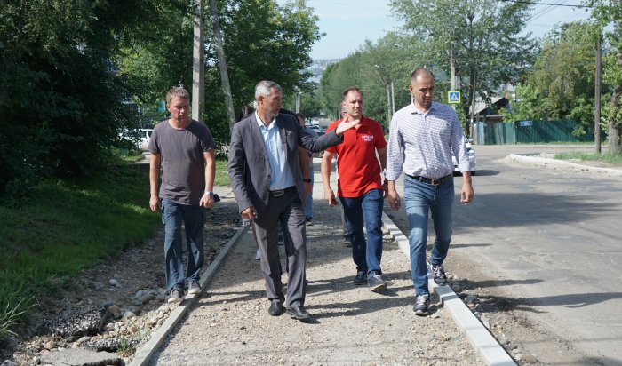 Ремонт улицы Шевцова проверили сегодня в Иркутске