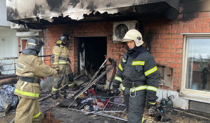 Пожар произошел в многоэтажке на Советской в Иркутске