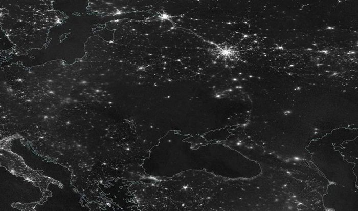 NASA опубликовало спутниковый снимок блэкаута на территории Украины
