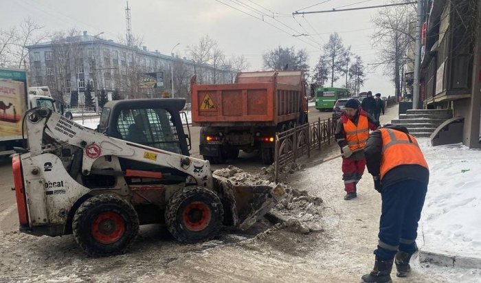 1400 тонн снега вывезли за сутки с улиц Иркутска