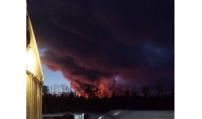 В Усть-Кутском районе на установке природного газа произошел пожар (Видео)