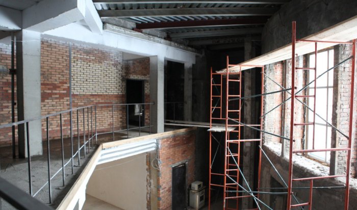 Продолжается реконструкция бывшего здания кинотеатра «Марат» в Иркутске