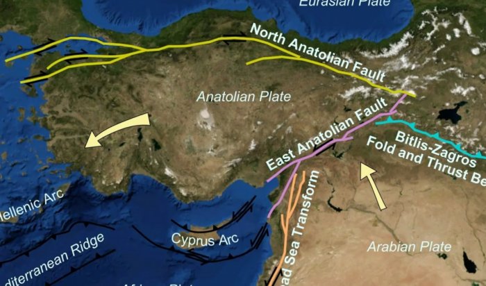 Из-за сдвига Аравийской плиты возможны новые землетрясения