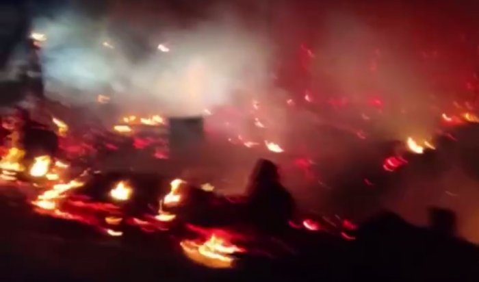 Из-за майнинга в Максимовщине произошел пожар площадью 800 кв. м. (Видео)