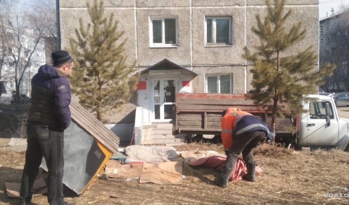 Будки для бездомных собак демонтируют в Иркутске