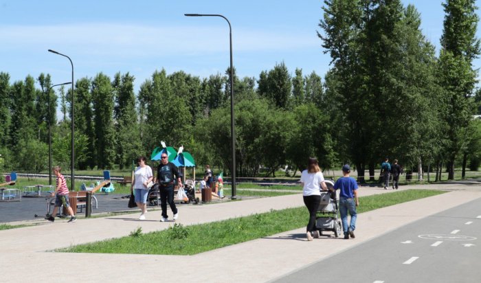 Мэр Иркутска проверил благоустройство парка «Комсомольский»