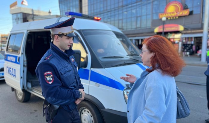 Более 25 пешеходов оштрафовали сотрудники ГИБДД на Центральном рынке в Иркутске