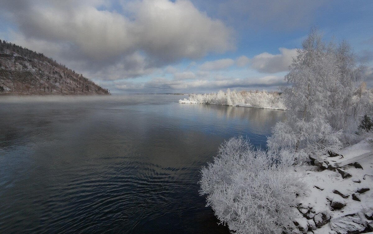 Река Ангара Иркутск зима